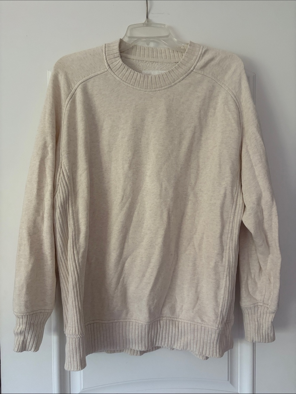 Women's Oversized Crewneck in Cream